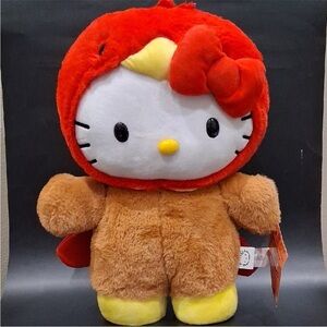 Hello Kitty Red and Brown Plush Toy NEW